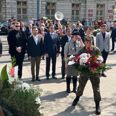 3 Maja - delegacje Lewicy uczciły 231. rocznicę